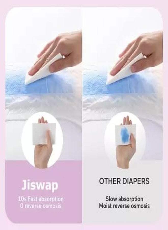 Jiswap Ultra Absorbent Baby Diapers – Soft, Leak-Proof, Hypoallergenic, and Breathable Diapers for Newborns, Infants & Toddlers – Skin-Friendly, Eco-Friendly, and Comfortable – 50 Count (M) - Image 2