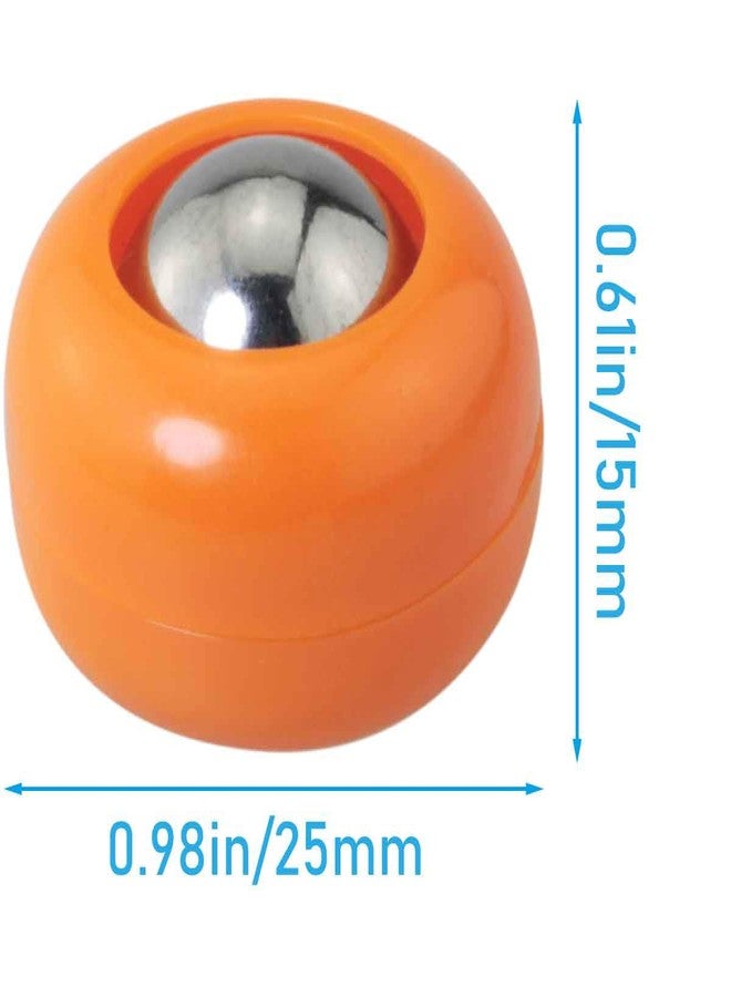 WHYHKJ 16PCS Mini Shuffleboard Replacement Curling Accessories Red Blue Yellow Orange 4 Each 1x 0.55 inch Pool Bowling Curling Ball Accessories Tabletop Equipment Roller Set - Image 2
