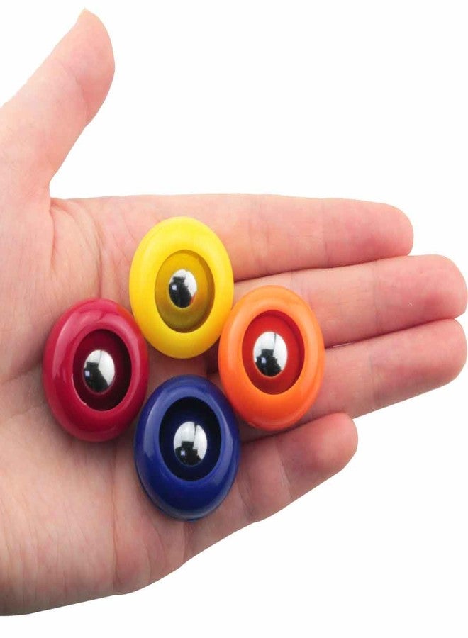 WHYHKJ 16PCS Mini Shuffleboard Replacement Curling Accessories Red Blue Yellow Orange 4 Each 1x 0.55 inch Pool Bowling Curling Ball Accessories Tabletop Equipment Roller Set - Image 4
