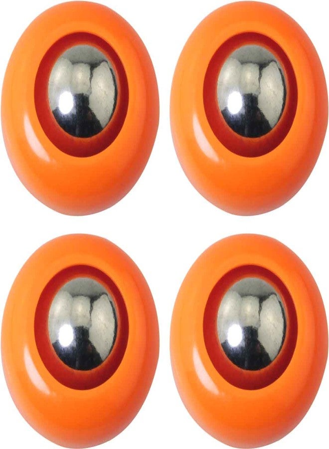 WHYHKJ 16PCS Mini Shuffleboard Replacement Curling Accessories Red Blue Yellow Orange 4 Each 1x 0.55 inch Pool Bowling Curling Ball Accessories Tabletop Equipment Roller Set - Image 3