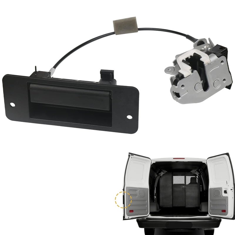 TQPONLY Rear Cargo Door Latch with Handle for Ford E-Series 1992-2019 - Image 1