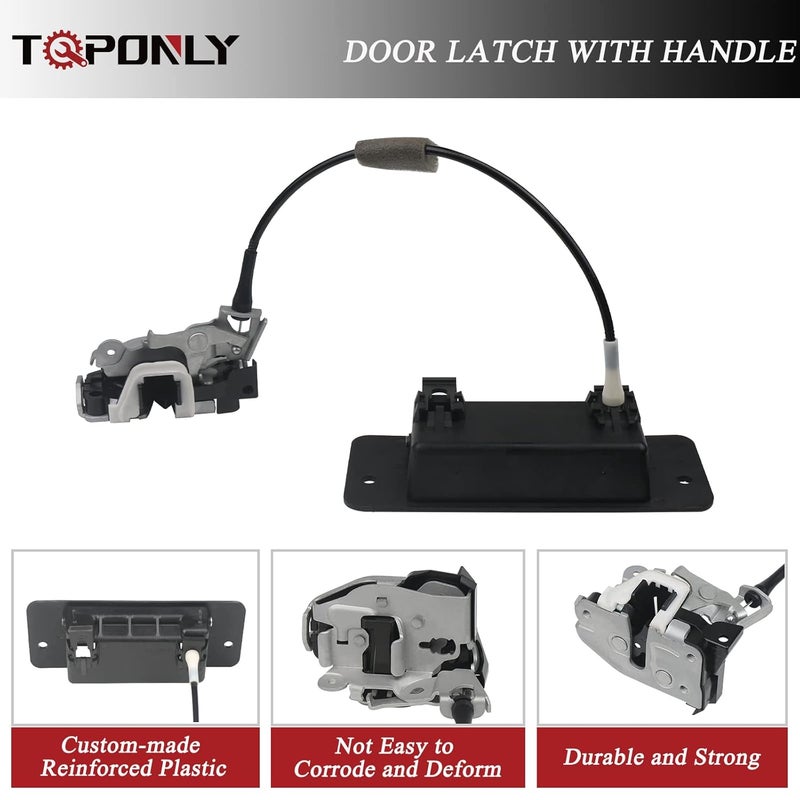 TQPONLY Rear Cargo Door Latch with Handle for Ford E-Series 1992-2019 - Image 4