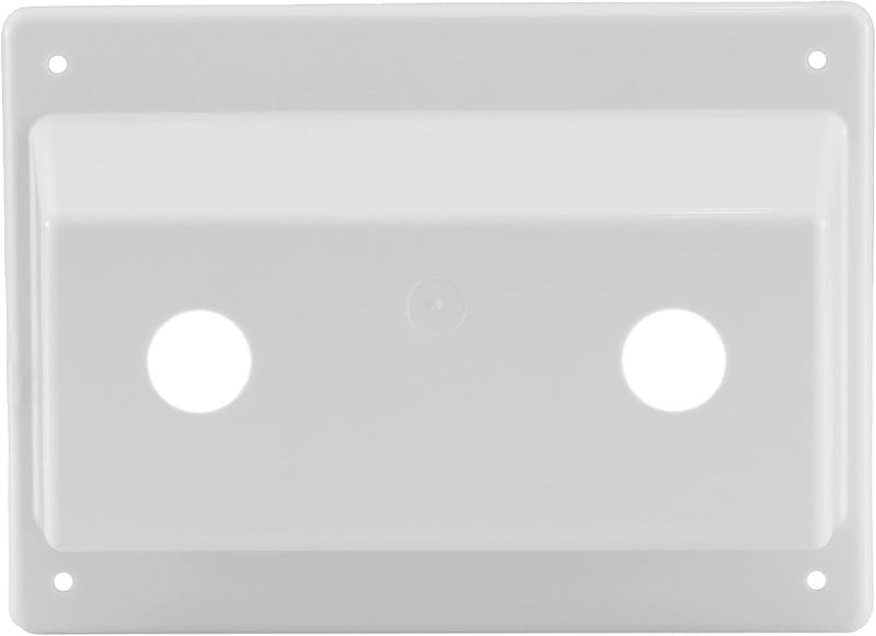 RecPro Faucet Bezel | Stand Off Faucet Cover (White) - Image 2