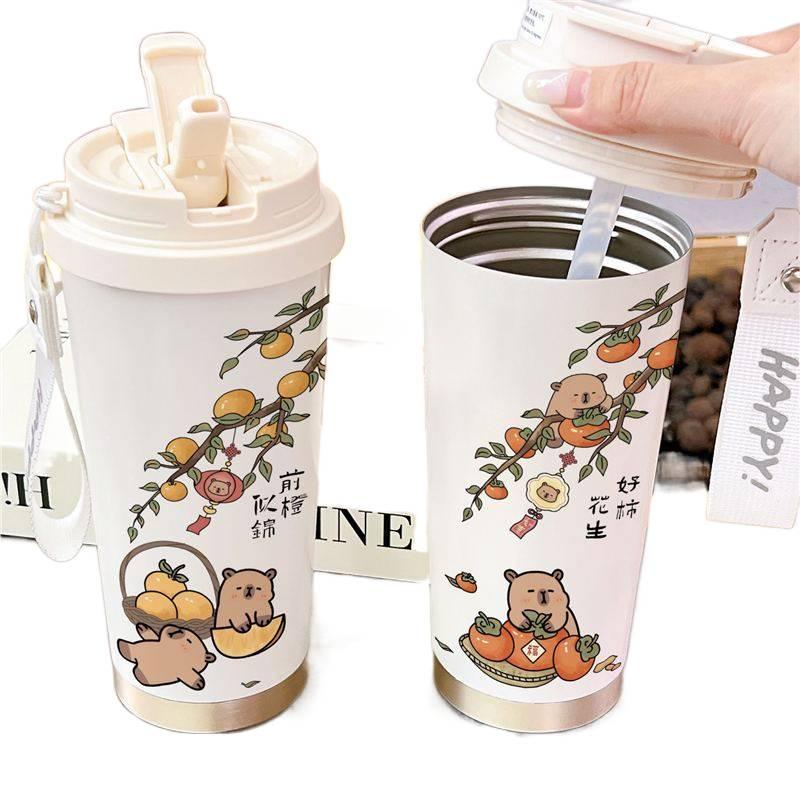 520 ml Stainless Steel Water Bottle Kids Bottle in White - Image 4