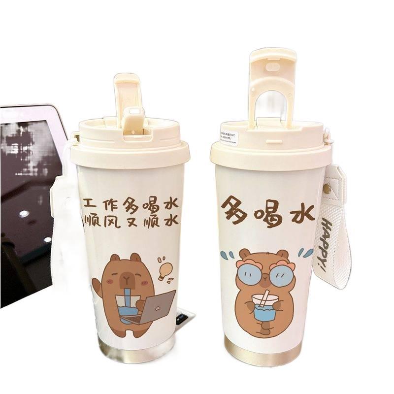 520 ml Stainless Steel Water Bottle Kids Bottle in White - Image 3
