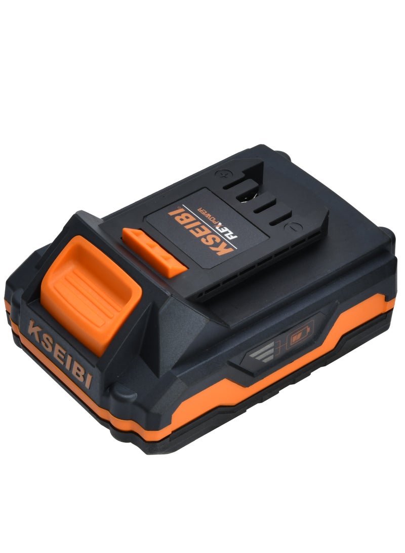 KSEIBI 20V Cordless Angle Grinder, 125MM, 1 Battery 201C, Professional Cordless Cutting Tool, Brushless Motor Grinder Tool, Metal Cutting, Sanding, Polishing, Tile Cutting, Rust Removal. - Image 2