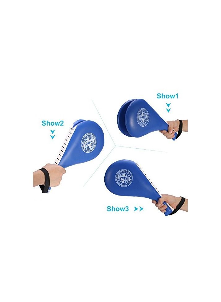 SYOSI Taekwondo Kick Pads, Double Pad Target Durable Strike Boxing Kicking Targets Training Paddles, Pads for Kickboxing and Karate - Image 2