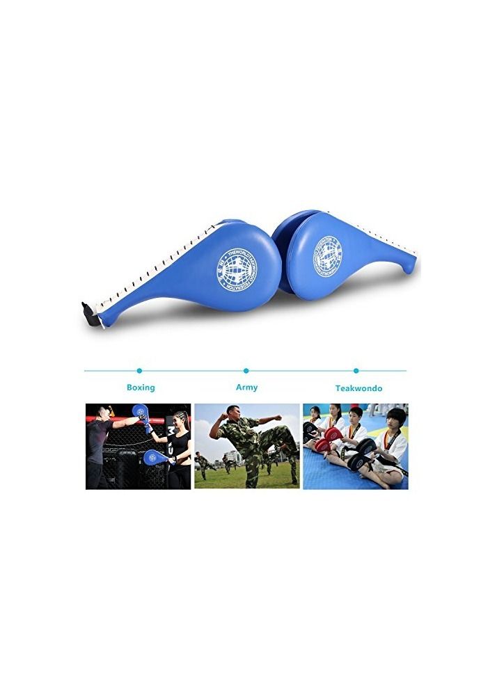 SYOSI Taekwondo Kick Pads, Double Pad Target Durable Strike Boxing Kicking Targets Training Paddles, Pads for Kickboxing and Karate - Image 5