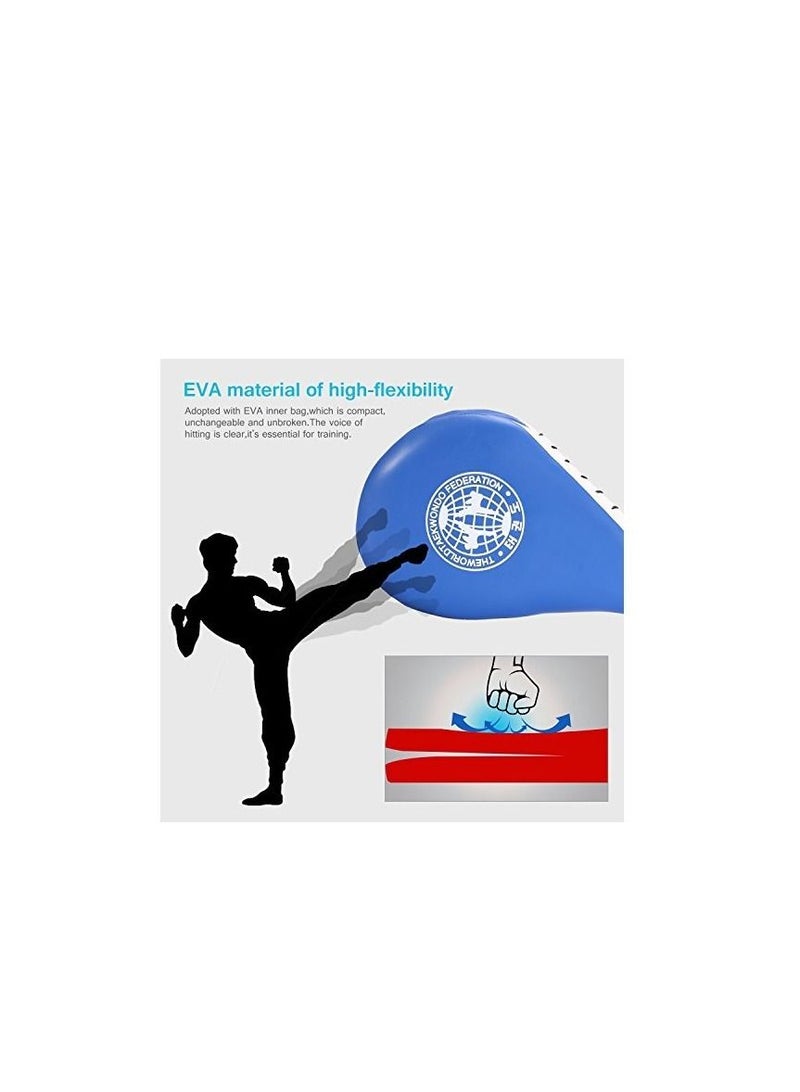 SYOSI Taekwondo Kick Pads, Double Pad Target Durable Strike Boxing Kicking Targets Training Paddles, Pads for Kickboxing and Karate - Image 4