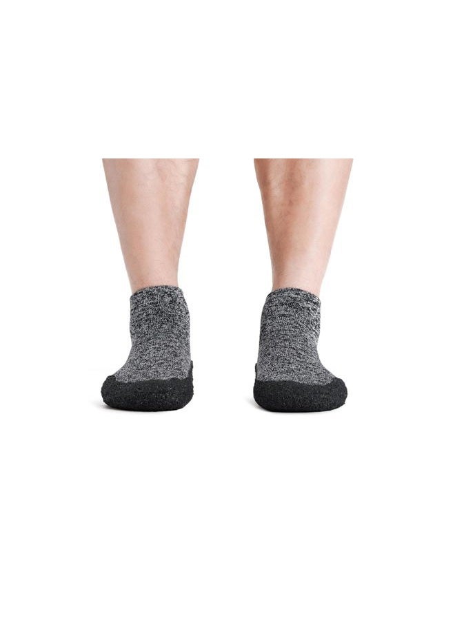 WHITIN Shoes Sock for Mens with Soles Minimalist Mesh Lightweight House Collegien Tennis Knit Yoga Size 10 Ladies with Rubber Soles Sockshoes Sneakers Grey - Image 4