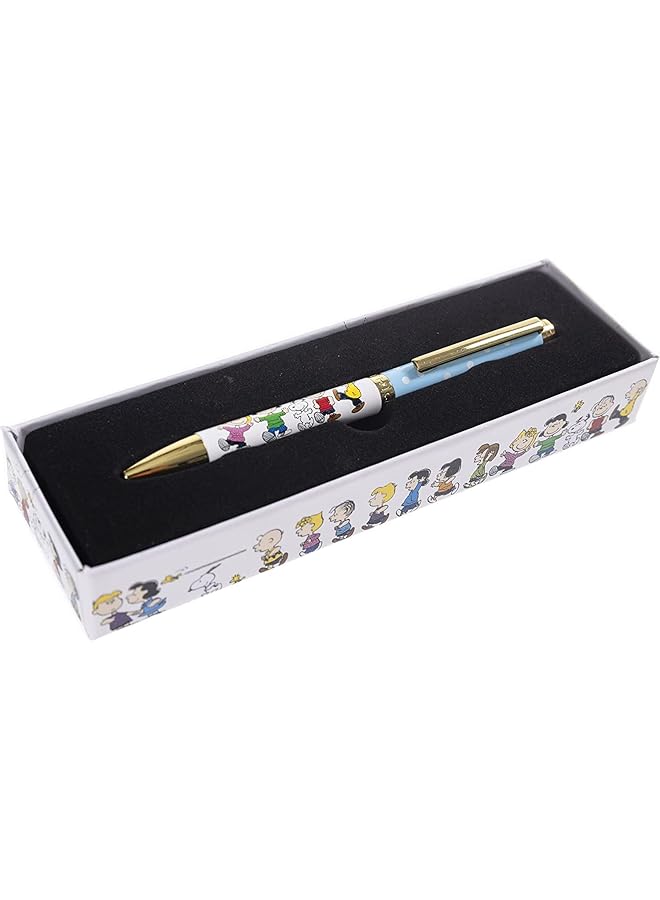 erorex Peanuts Fashion Pen 5.5” Ballpoint Pen Refillable Black Ink Retractable Twist Top Matching Decorative Box Comfort Grip For Writing Office Supplies Accessories - Image 2