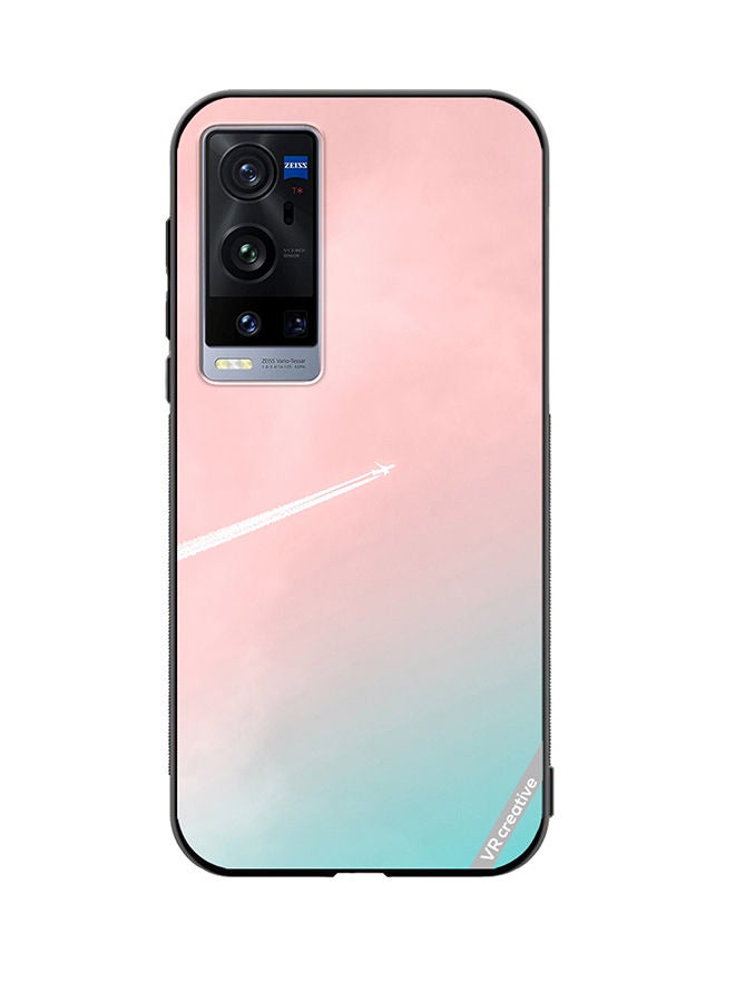 VR CREATIVE Protective Case Cover For Vivo X60 Pro Plus Aero Pink Design Multicolour - Image 1