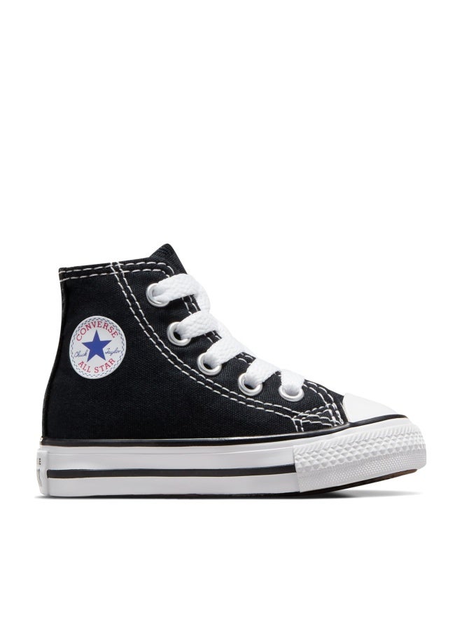 Converse Kids' Chuck Taylor All Star High Top, Black, 3 Infant - Image 1