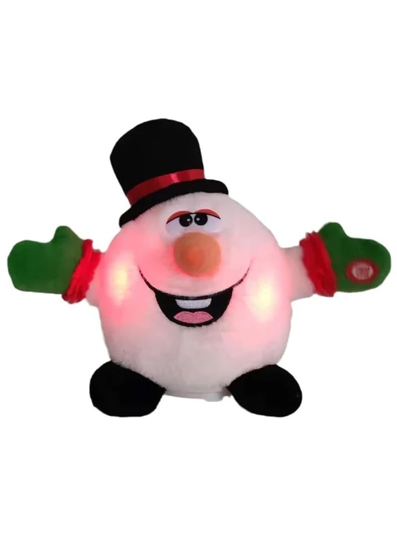 Brain Giggles Singing and Dancing Snowman Plush Musical Toys for Kids Gifts