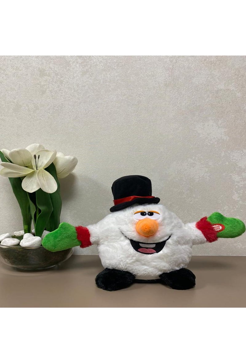 Brain Giggles Singing and Dancing Snowman Plush Musical Toys for Kids Gifts