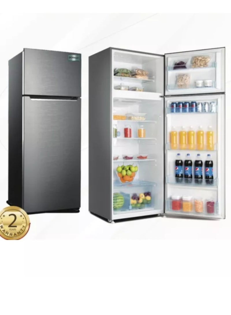 Dora Sat Two-Door Refrigerator 418L - 14.7 cu ft -.No Frost - Silver - DS420NF/S - Image 3
