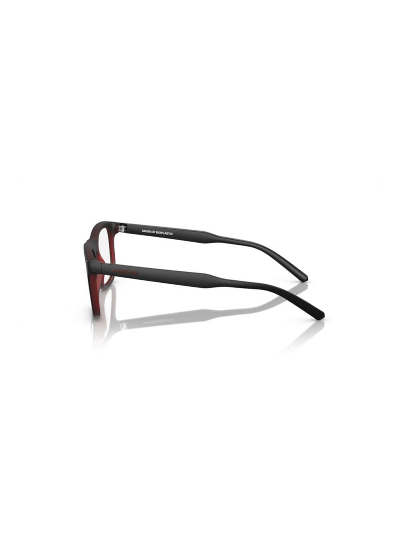 Arnette Arnette Man Square  Eyeglasses- An 7217 - Lense Size:49Mm - Matte Top Black/Transp.Red  - Image 2