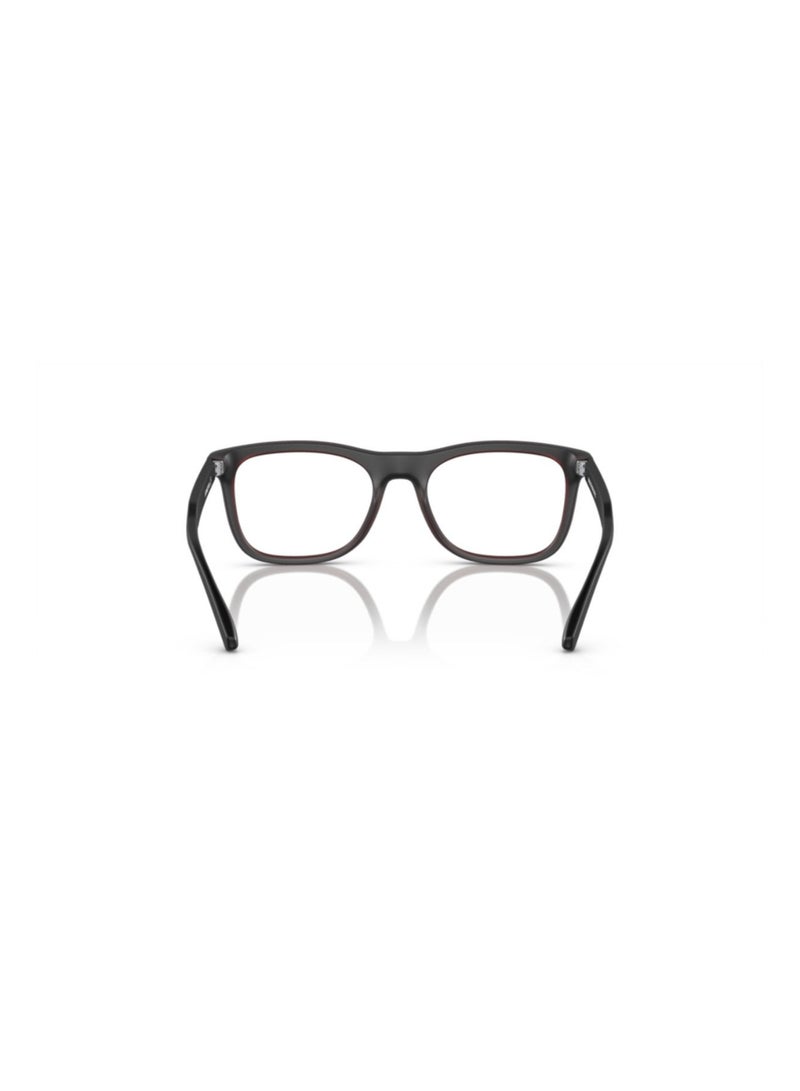 Arnette Arnette Man Square  Eyeglasses- An 7217 - Lense Size:49Mm - Matte Top Black/Transp.Red  - Image 3