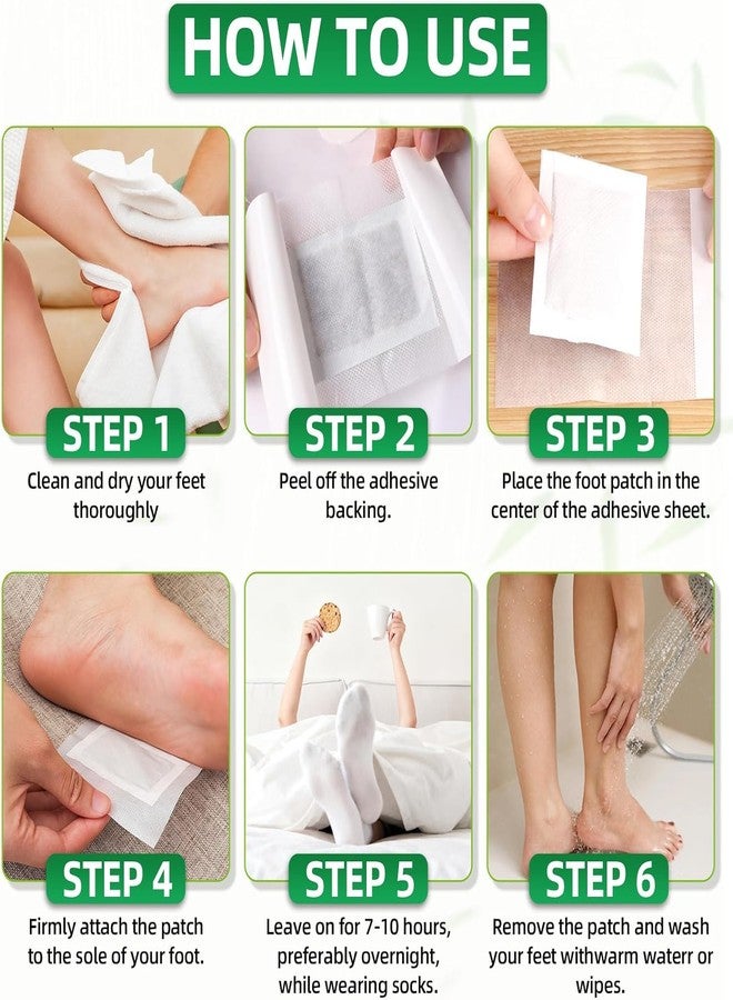 VINATOSLA Detox Foot Patches, Pain Free Foot Pads for Stress Relief Sleep, Remove Toxins Cleansing Detox Foot Patches Kit for Release Body,Natural ingredients Ginger Adhesive Foot And Body(1 BOXES = 10 Patches) - Image 3