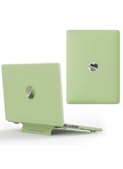 Generic Macbook Protective Case Air13.3 Crystal Transparent Computer Case For Apple Laptop PC Case-Color:Morandi Green-Applicable Model:2021 Mac 14.2 Pro（A2442/A2779）  - Image 1