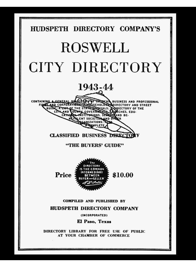 ROSWELL CITY DIRECTORY 1943-44 - Image 1