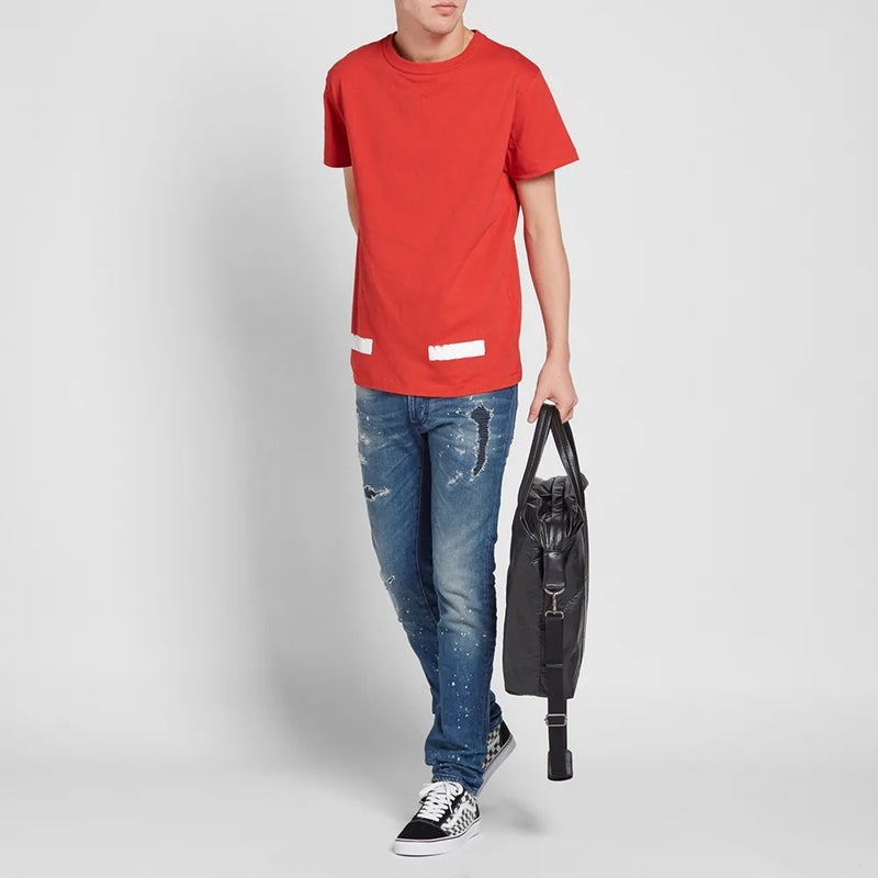 OFF-WHITE OFF WHITE T Shirts Men's Crew Neck Moderate Heavyweight - Image 3