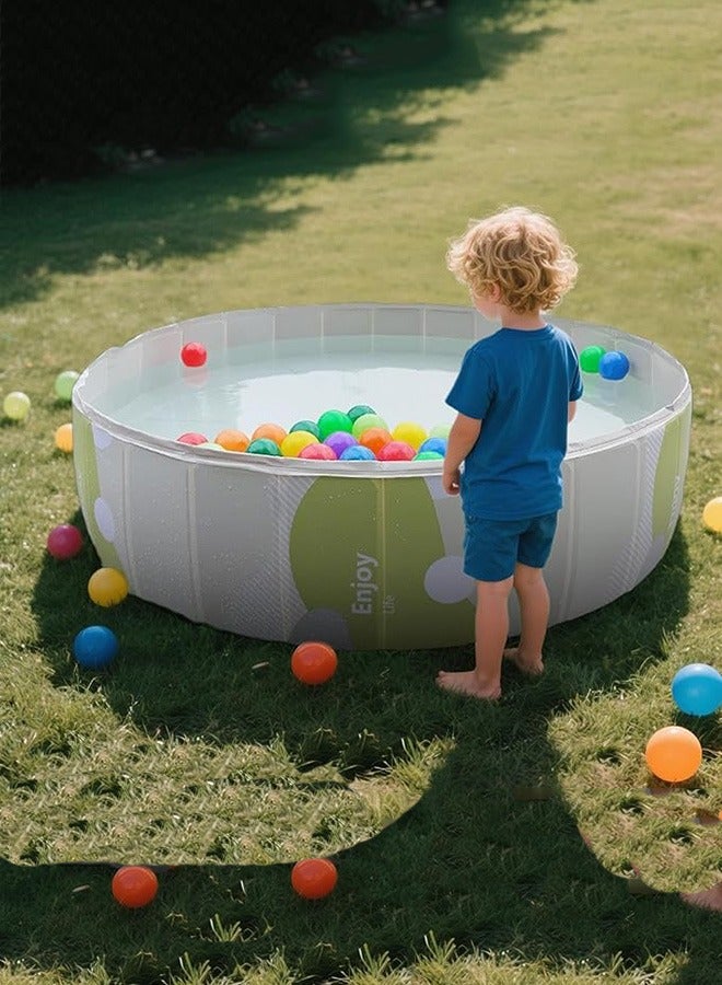 Foldable Kids Sand Pool Toys , 120CM Kids Ball Pit,  Foldable Ball Pool，Outdoor Paddling Pool for Kids, Portable Kiddie Pool for Boys Girls,Foldable Swimming pool - Image 3