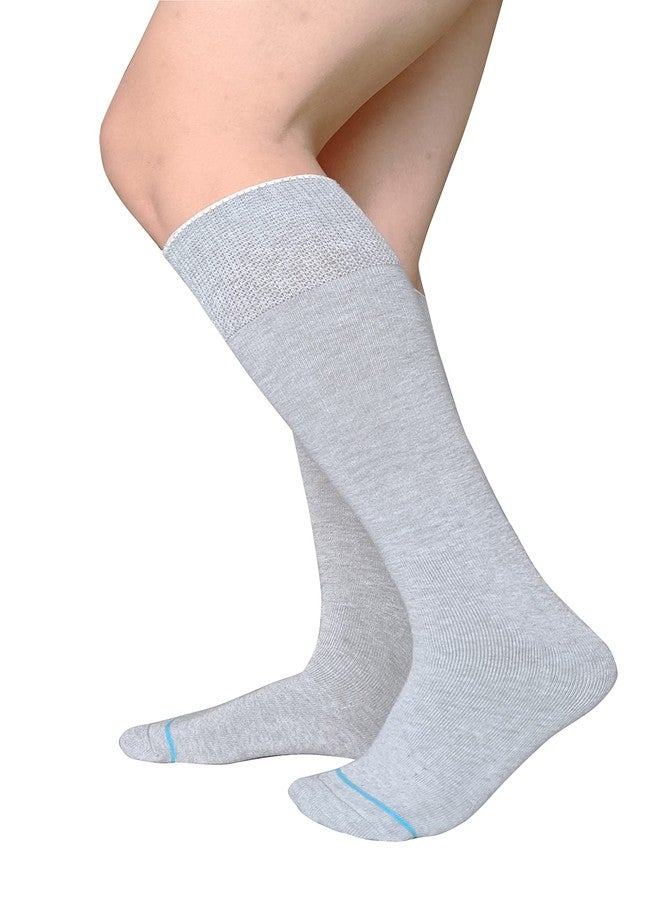 LORVVDE Cam Walker Walking Boot Socks Replacement Sock Liner for Orthopedic Boots Brace, Tube Sox for Air Cam Walkers and Fracture Cast Cover Grey 2 Pairs - Image 5