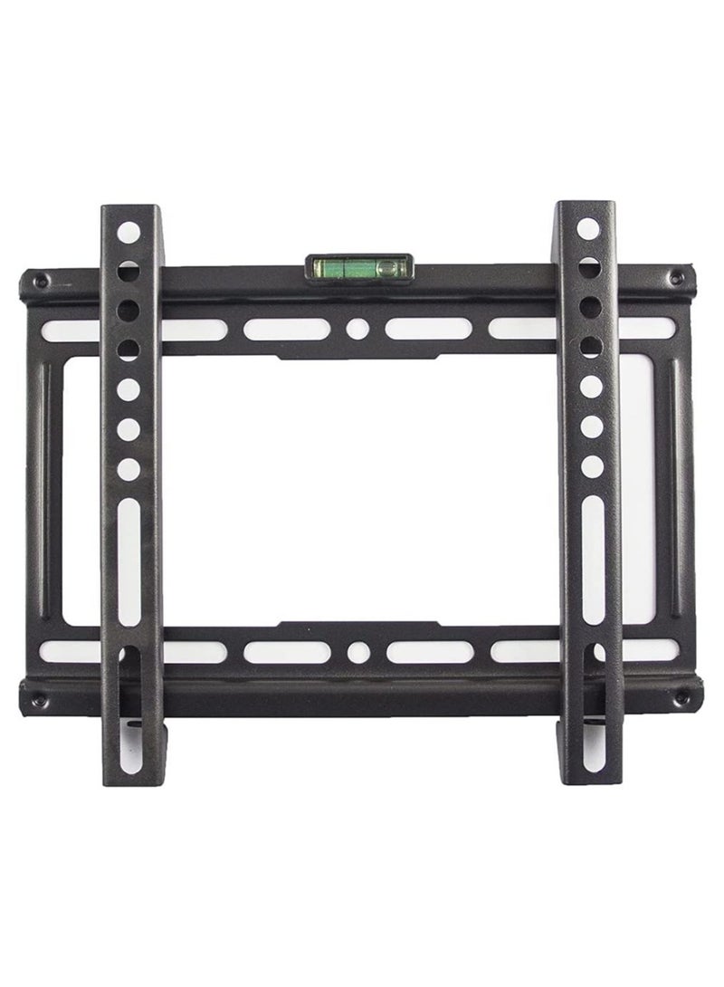 ELTRAZONE Fixed TV Wall Mount Bracket for 17-55 Inch LED LCD OLED QLED Flat Screen TVs, Holds up to 55 Lbs with VESA 200x200, Lockable Safety Bar, Easy Installation - Image 1