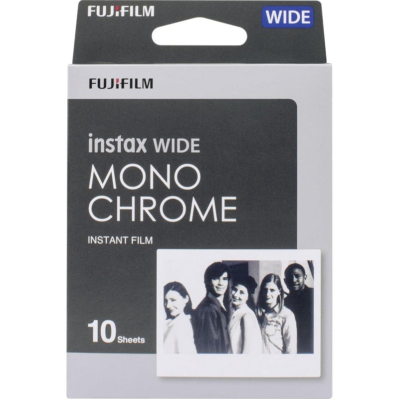 Instax Fujifilm Instax Wide Monochrome Film- 10 Exposures, White, 1 Box (10 Prints) - Image 2