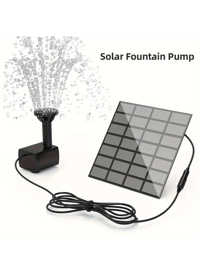 Solar Powered Bird Bath Fountain Pump USB Rechargeable 1 Set Outdoor Decor - Image 3