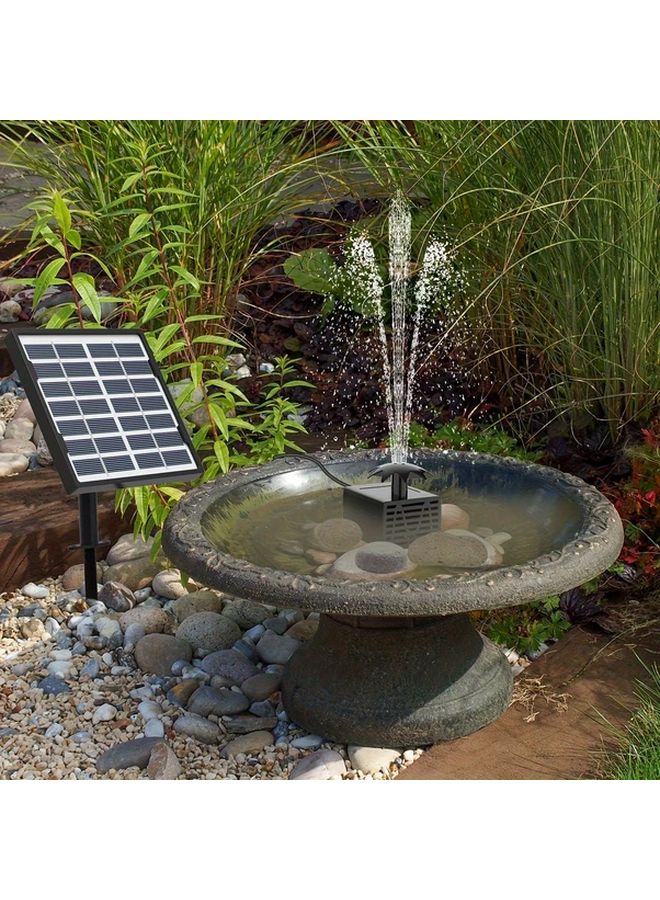 Solar Powered Bird Bath Fountain Pump USB Rechargeable 1 Set Outdoor Decor - Image 5