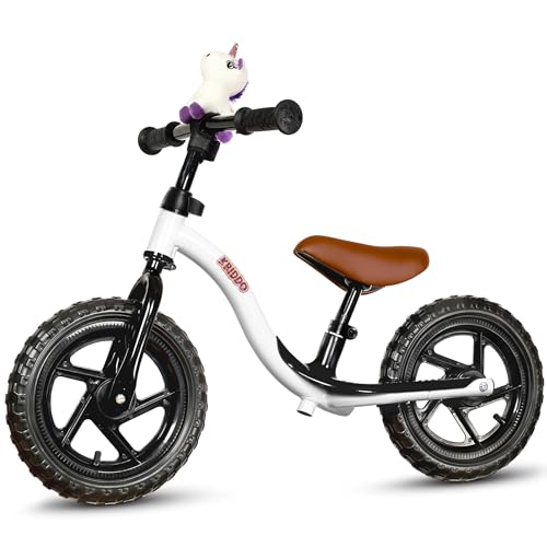 KRIDDO Toddler Balance Bike 2 Year Old Age 24 Months to 5 Years Old Early Learning Interactive Push Bicycle with Steady Balancing Gift Bike for 25 Boys Girls White - Image 1