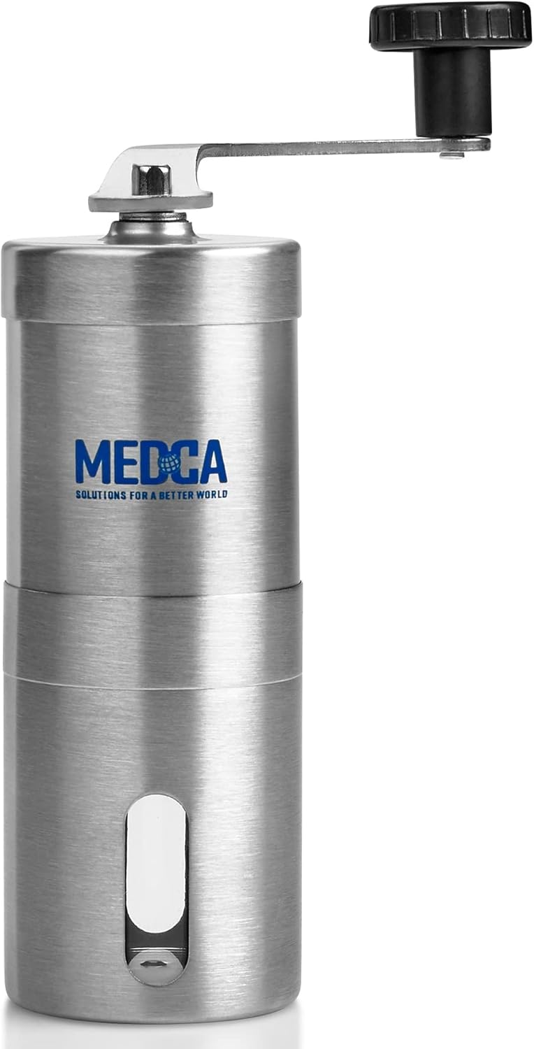 MEDca Best Pill Grinder Top Choice Pro Pill Mill Crusher and Cutter That Grinds Your Pills and Tablets to Help Make Taking Medication and Supplements Easier Manual Stainless Steel Design - Image 1