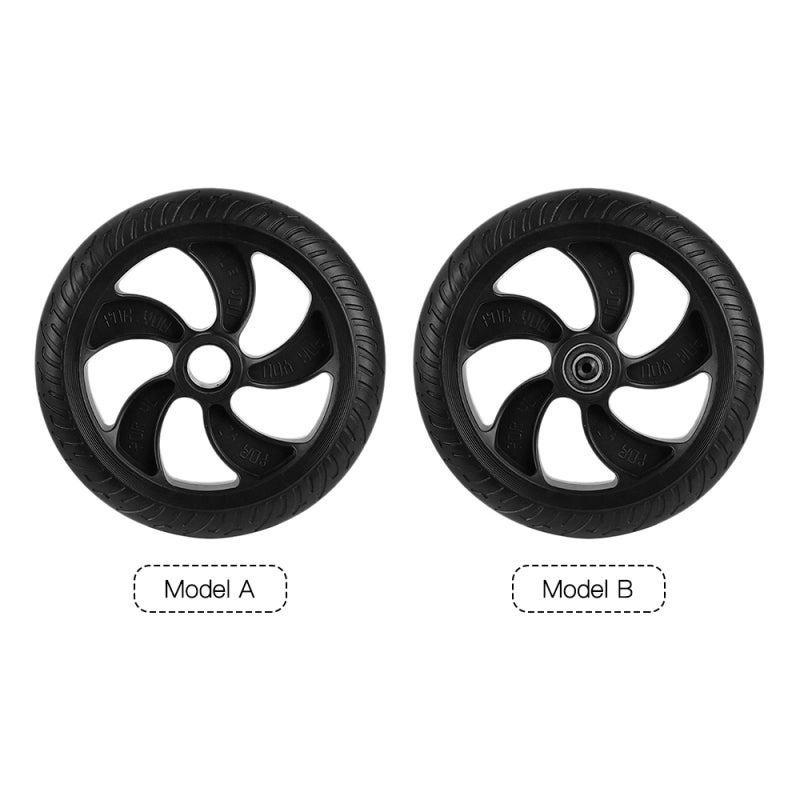Solid Tire: High Intensity PU Material, Wear Resistant, Puncture-Proof Replacement Tire - Anti-Slip Grooved Surface, Easy Install Wheel Accessory for Road Replacement Use - Image 2