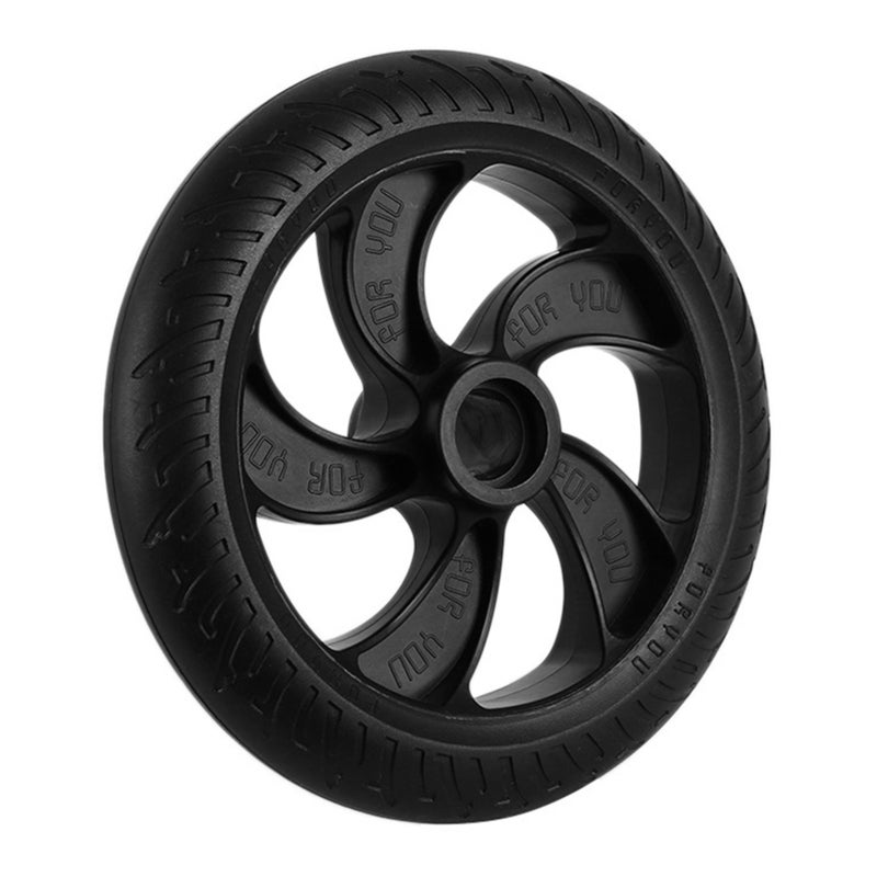 Solid Tire: High Intensity PU Material, Wear Resistant, Puncture-Proof Replacement Tire - Anti-Slip Grooved Surface, Easy Install Wheel Accessory for Road Replacement Use - Image 1