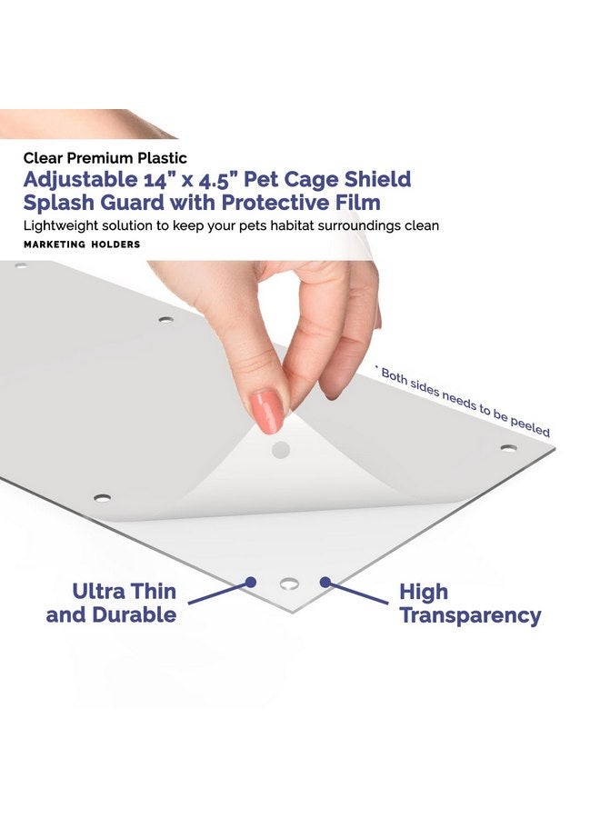 Marketing Holders 4 Pack Pet Cage Liner with Zip Ties Pet Rabbit Habitat Guinea Pig Cage 14" x 4.5" Adjustable Plastic Side Protection Urine Guard Panels by Marketing Holders - Image 4