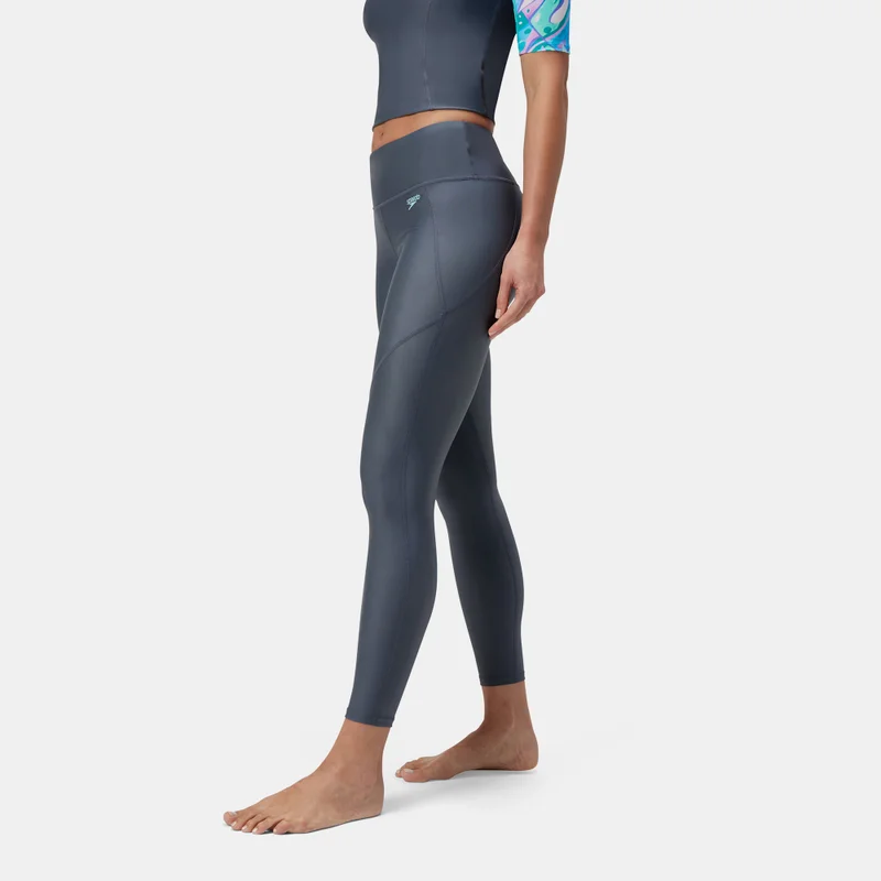 Speedo grey Women's Solid Panel Swimming Leggings for Women | Best Price UAE