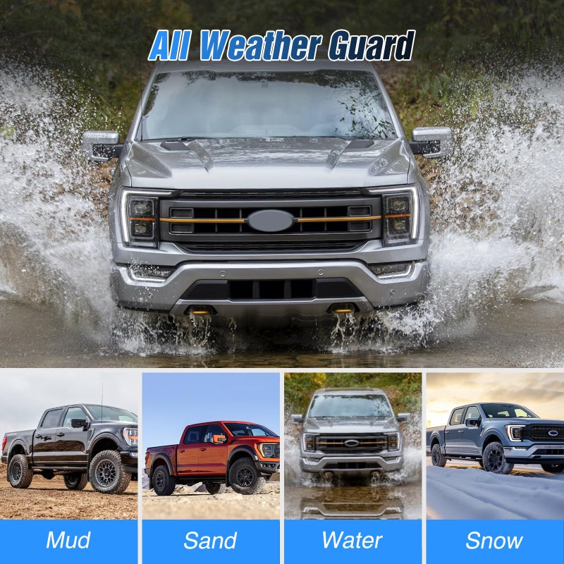Nilight Mud Flaps for Ford F150 2021 2022 2023 2024 2025 2026, No Drilling Precision Fit Exterior Accessories Heavy-Duty Splash Guards Protection, Front & Rear Set - Image 5
