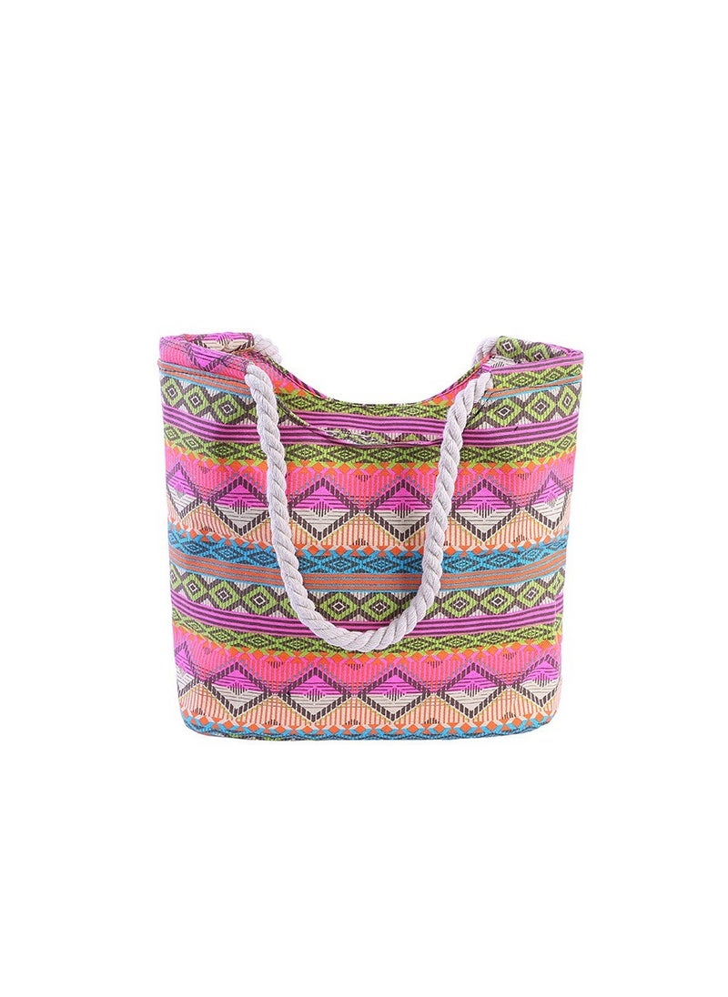 Generic - Canvas Summer Beach Tote Shoulder Shopping Travel Bag for Women Girls Ladies - Image 1