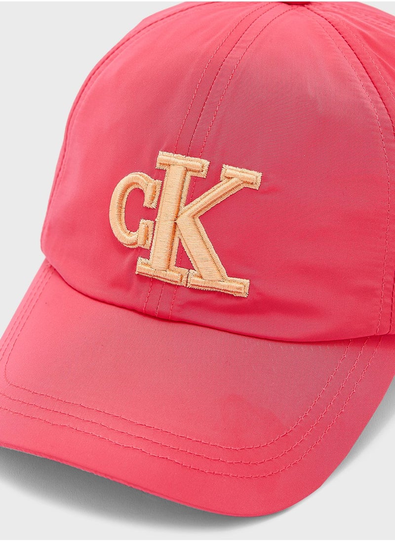 Calvin Klein Jeans - Kids Monogram Shiny Curved Peak Cap - Image 1