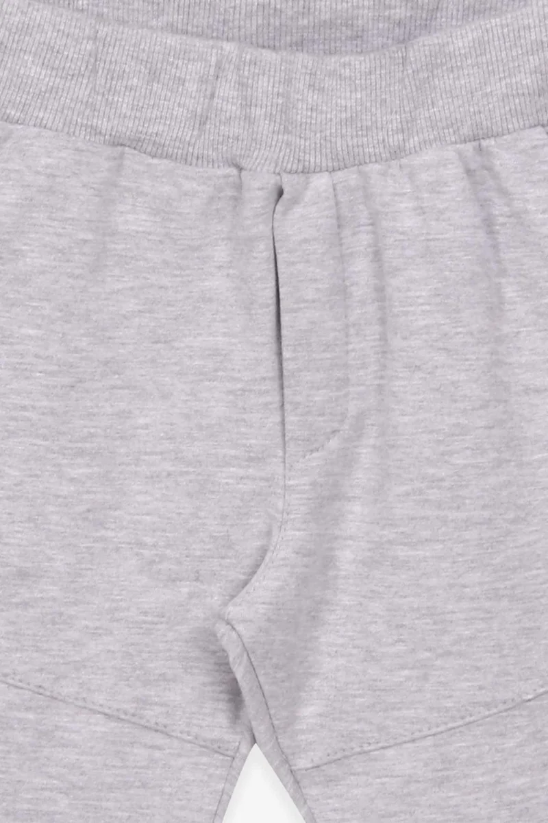 Breeze Boy's Sweatpants Printed with Pockets Age 1.5-5, Light Gray Melange
