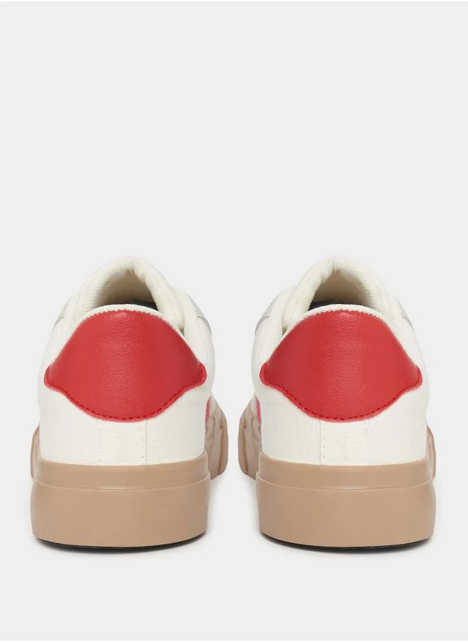 Styli Gum Sole Double Striped Sneakers
