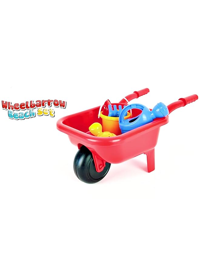 Dolu Wheelbarrow With Beach Set For Ages 3+ Years Old Red - Image 4