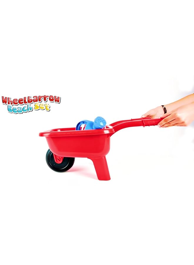 Dolu Wheelbarrow With Beach Set For Ages 3+ Years Old Red - Image 3