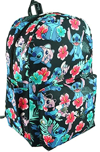 Wondapop Disney Lilo & Stitch 17 Inch Deluxe Backpack with Laptop Compartment (Black) - Image 2