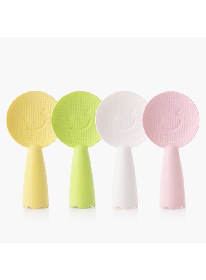 4 Pcs Non-stick Heat Resistant Standing Rice Serving Spoon Rice Potato Server Cute Cooking Spoons  - Image 1