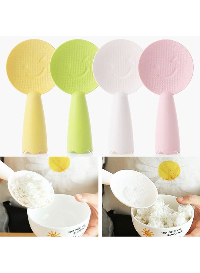 4 Pcs Non-stick Heat Resistant Standing Rice Serving Spoon Rice Potato Server Cute Cooking Spoons  - Image 5