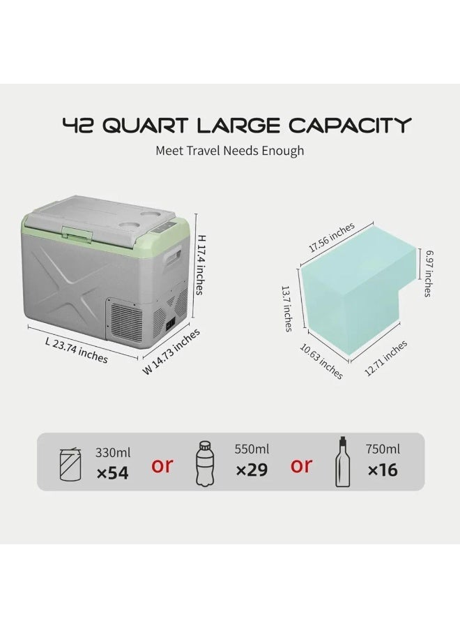 Tradeo 40L Portable Compressor Car Refrigerator - 60W Dual AC/DC High-Efficiency Travel Cooler & Freezer - Image 3