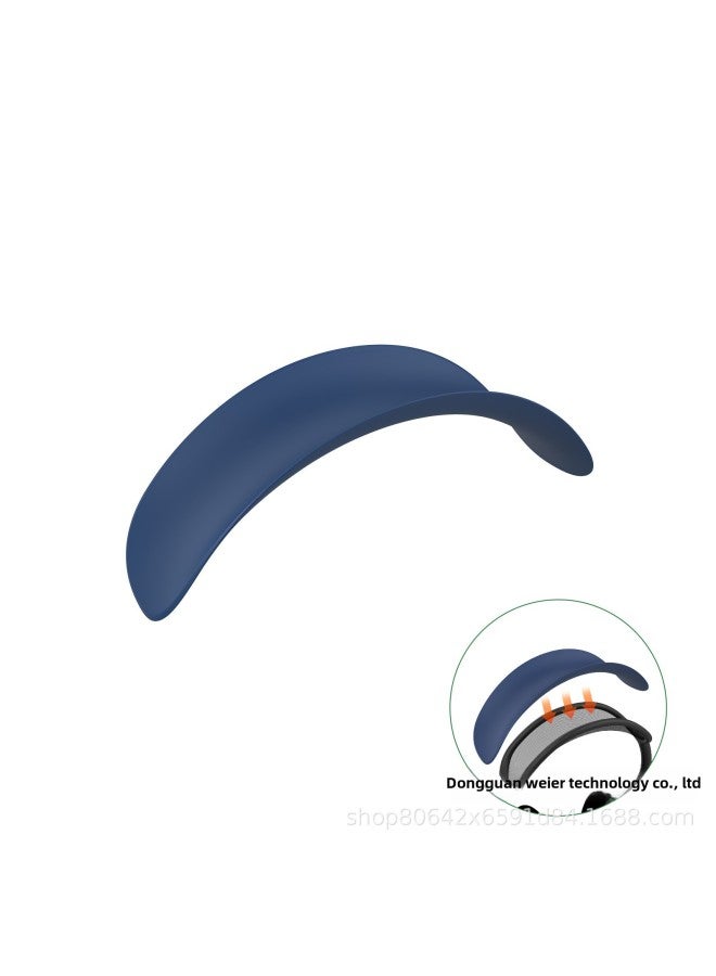 Suitable For Apple AirPods Max Headset Protective Cover Beam Cover Ear Cap Cover Silicone Transparent TPU Case-Color:Beam Dark Blue (bag)-Applicable Models:Suitable For Apple Air Pods Max - Image 1
